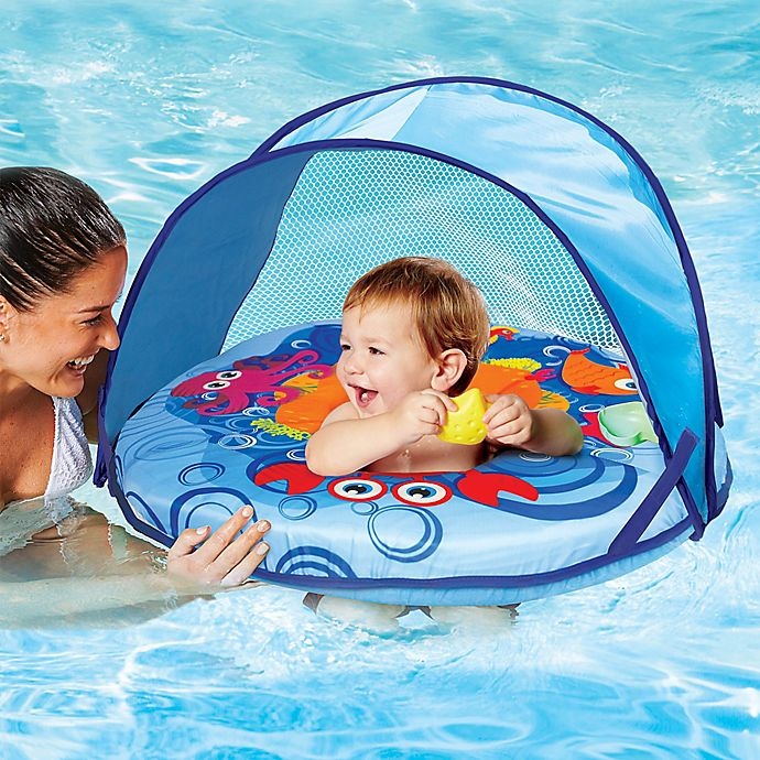 slide 3 of 3, Aqua Leisure Self Inflating BabyBoat - Blue, 1 ct