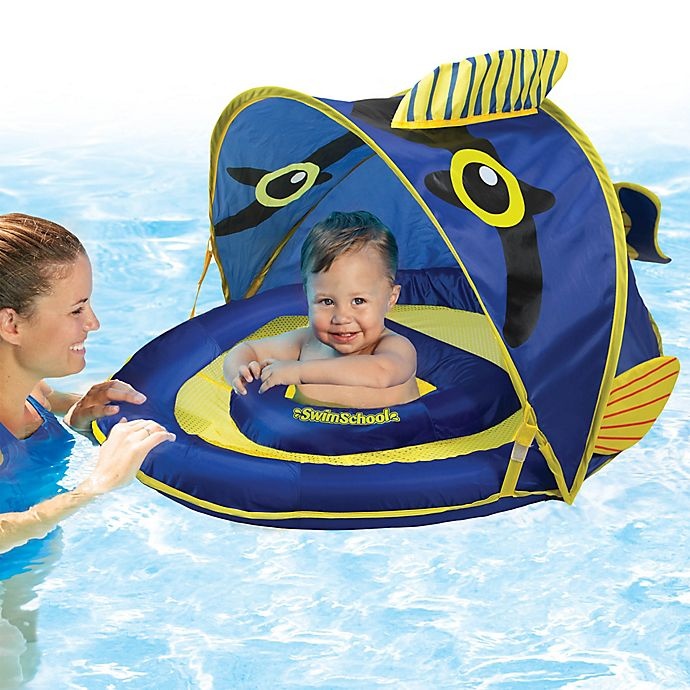 slide 2 of 3, Aqua Leisure Grow-with-Me SunShade Angel-the-Fish Baby Float, 1 ct