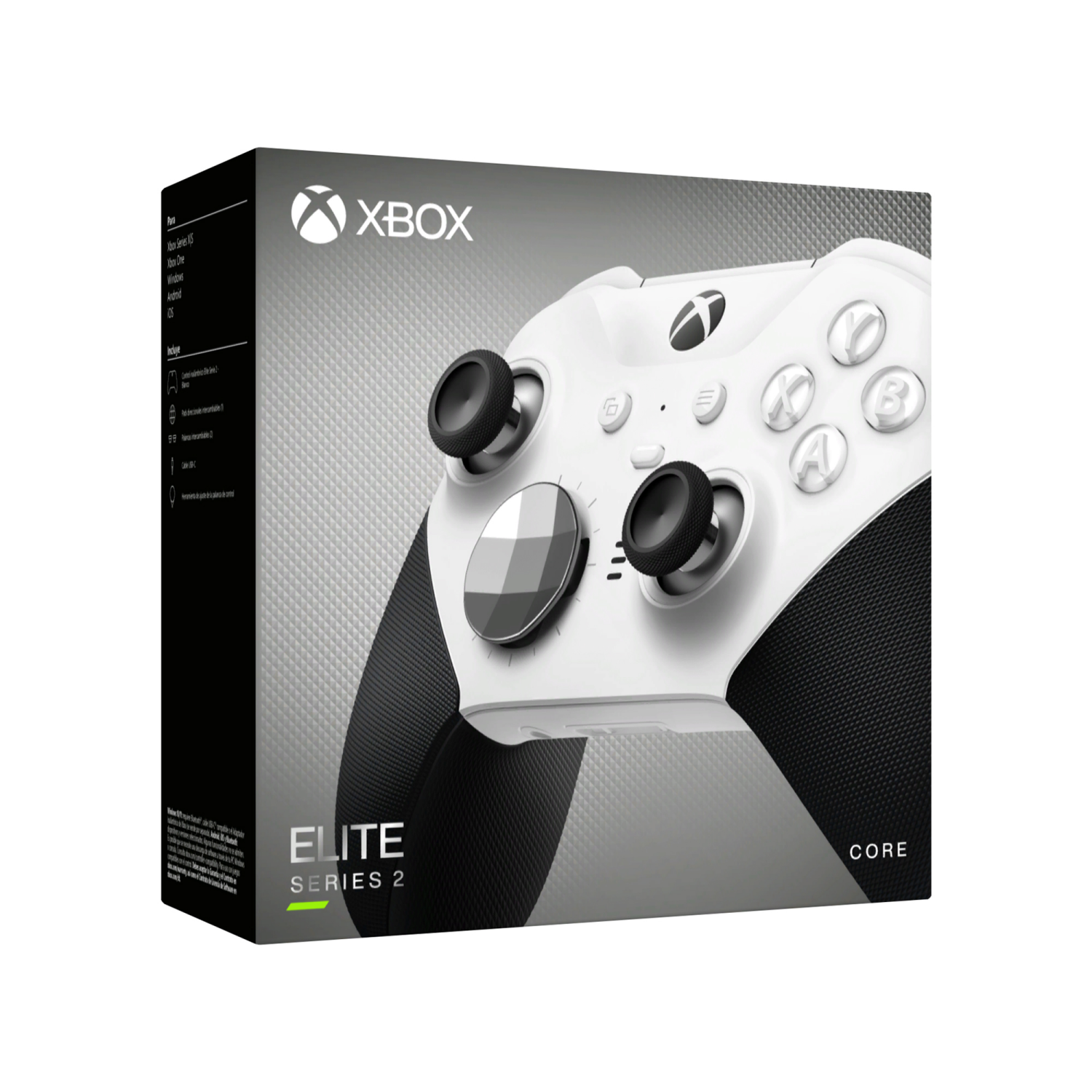 slide 5 of 6, Microsoft Xbox Elite Series 2 Core Wireless Controller - White/Black, 1 ct