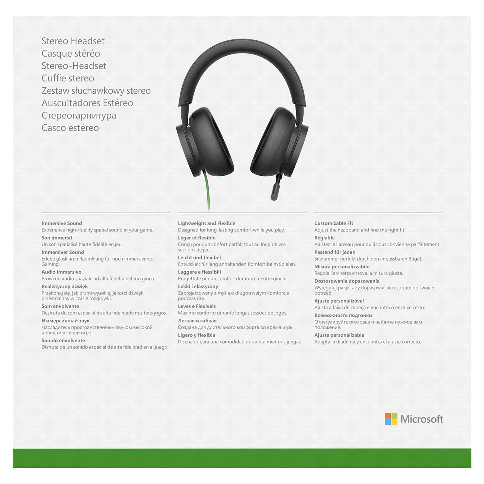 slide 7 of 9, Microsoft Xbox Wired Gaming Stereo Headset for Xbox Series X|S/Xbox One, 1 ct