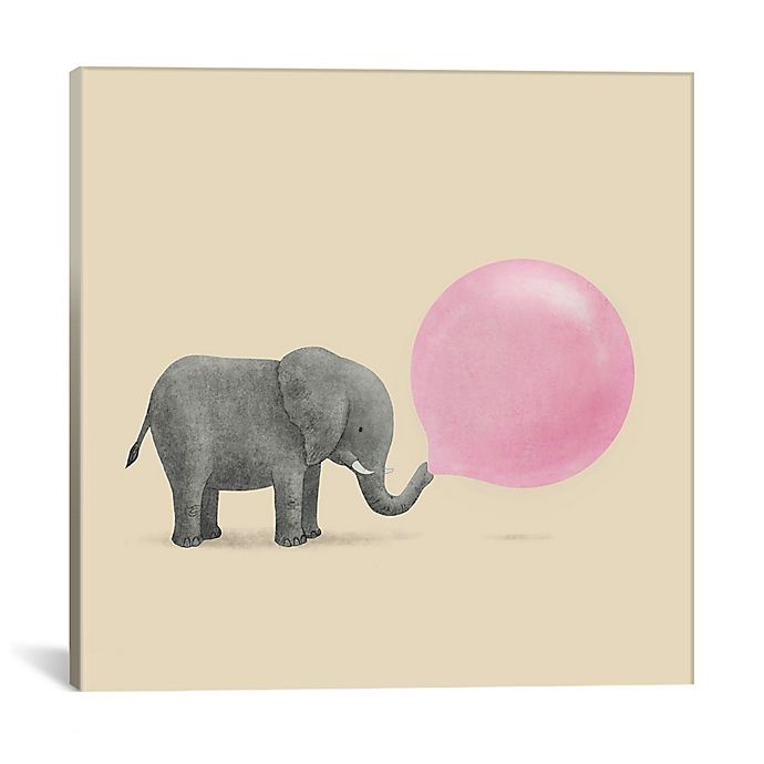 slide 1 of 2, iCanvas Jumbo Bubble Gum Square Canvas Wall Art, 12 in