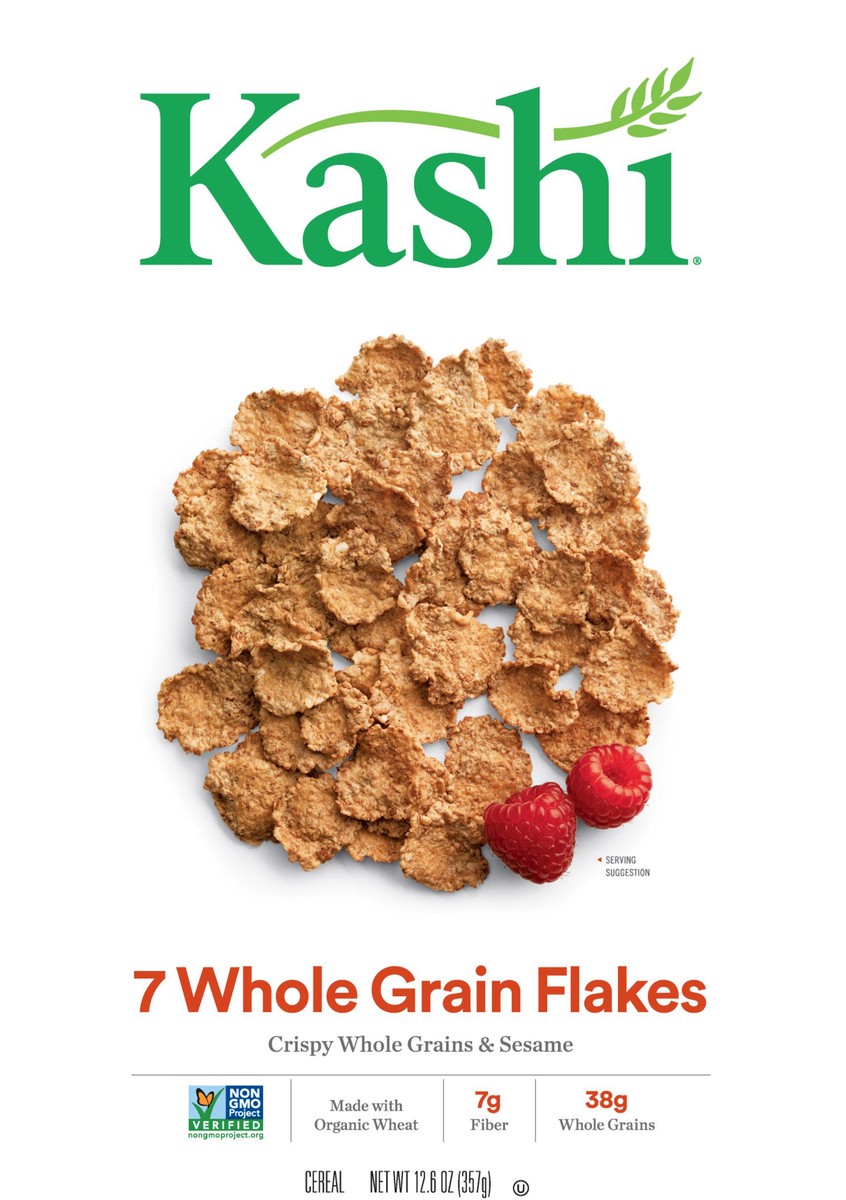 slide 1 of 10, Kashi 7 Whole Grain Flakes Cereal 12.6 oz, 12.6 oz