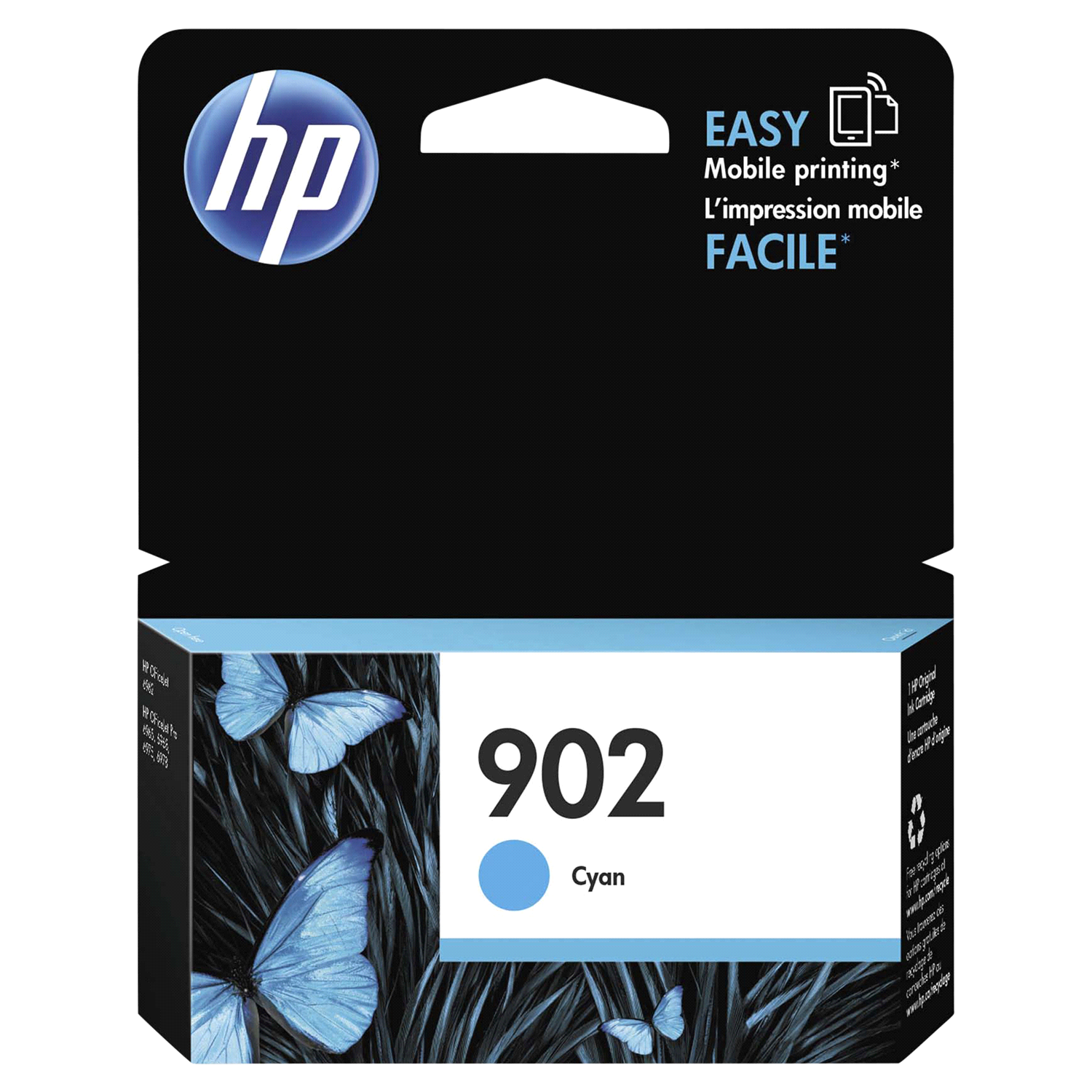 slide 1 of 1, hp 902 Original Ink Cartridge - Cyan, 1 ct