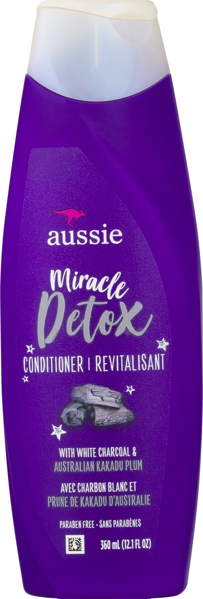 slide 7 of 10, Aussie Miracle Detox with White Charcoal & Australian Kakadu Plum Conditioner 12.1 oz, 12.1 fl oz