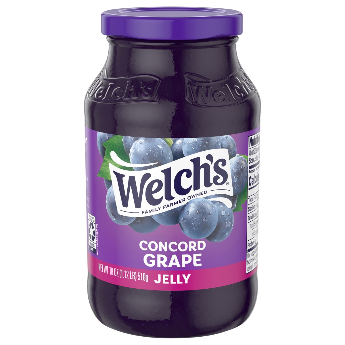 slide 1 of 5, Welch's Concord Grape Jelly, 18 oz Jar, 18 oz