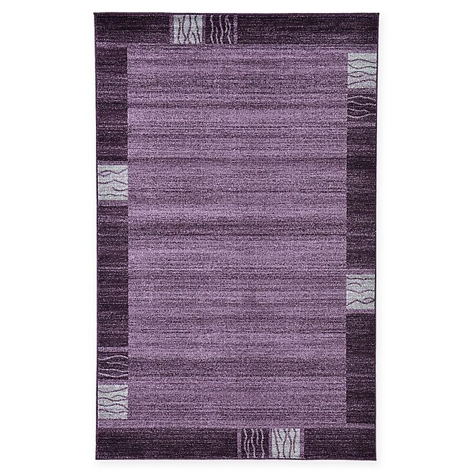 slide 1 of 6, Unique Loom Sarah Del Mar Powerloomed Area Rug - Purple, 5 ft x 8 ft