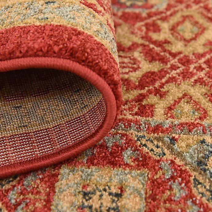 slide 2 of 3, Unique Loom Jefferson Palace Area Rug - Red, 5 ft x 8 ft