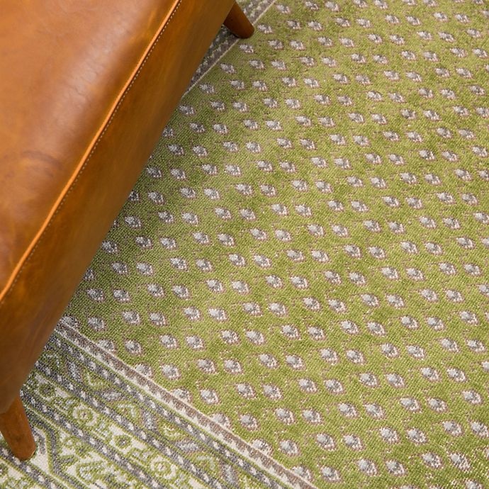 slide 6 of 6, Unique Loom Allover Tribeca Area Rug - Green, 5 ft x 8 ft