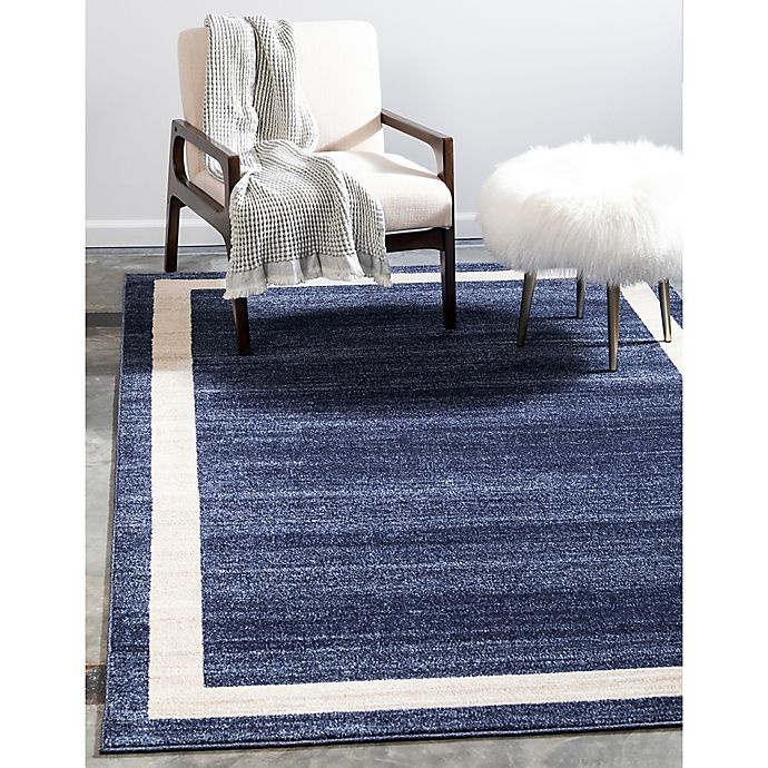 slide 2 of 6, Unique Loom Maria Del Mar Accent Rug - Navy", 3 ft 3 x 5 ft 3 in