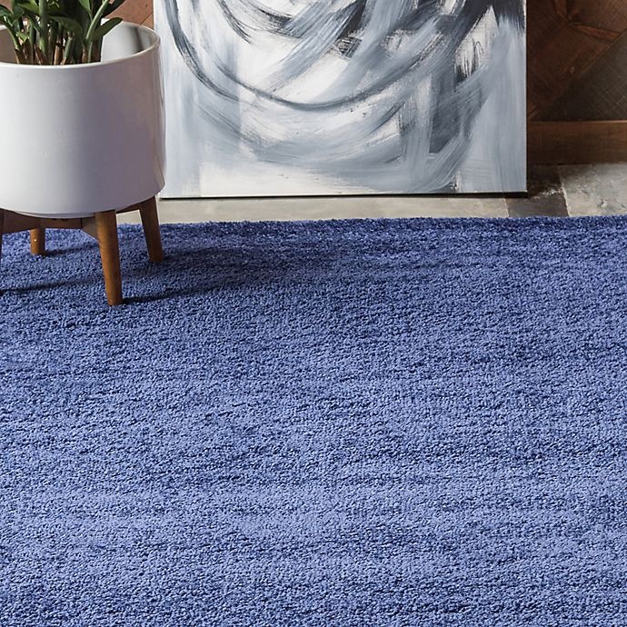 slide 4 of 6, Unique Loom Calabasas Solo Power-Loomed Area Rug - Navy, 5 ft x 8 ft
