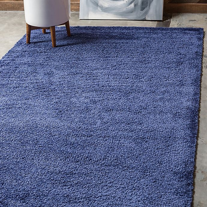 slide 6 of 6, Unique Loom Calabasas Solo Power-Loomed Area Rug - Navy, 5 ft x 8 ft