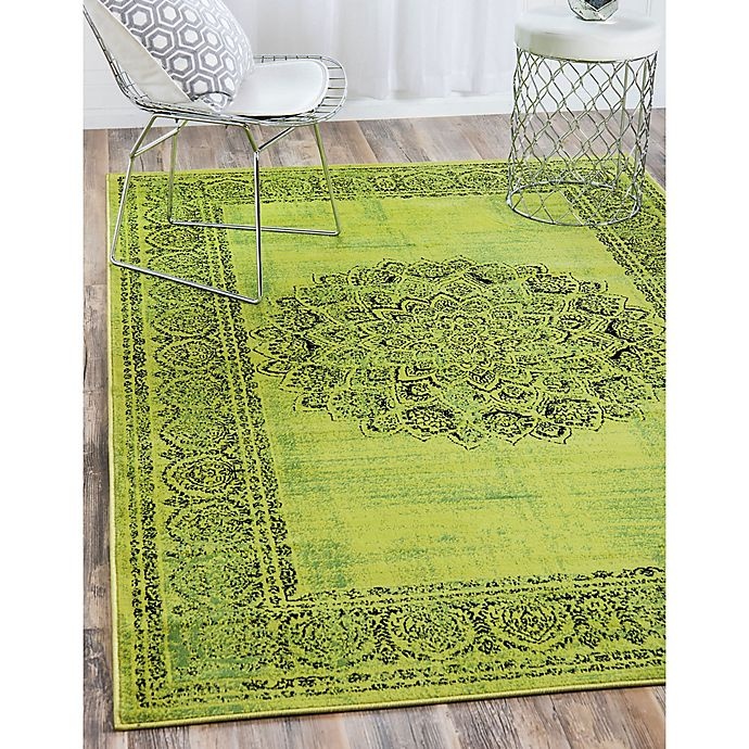 slide 2 of 4, Unique Loom Istanbul Cypress Accent Rug - Sage Green, 2 ft x 3 ft
