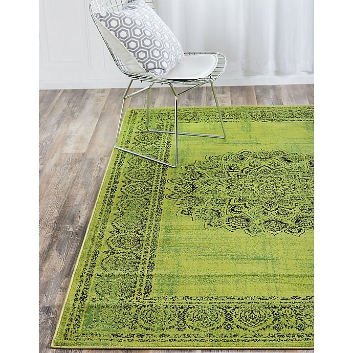 slide 3 of 4, Unique Loom Istanbul Cypress Accent Rug - Sage Green, 2 ft x 3 ft