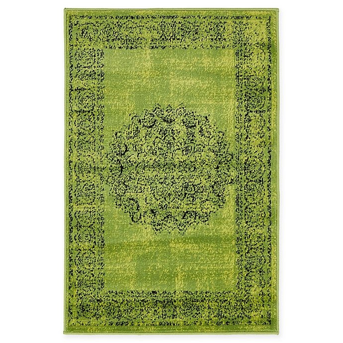 slide 1 of 4, Unique Loom Istanbul Cypress Accent Rug - Sage Green, 2 ft x 3 ft