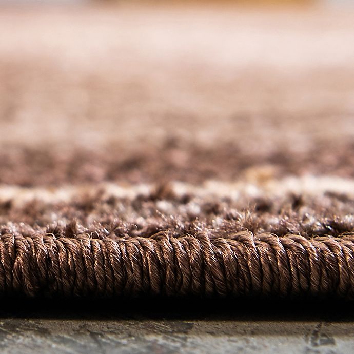 slide 5 of 6, Unique Loom Harvest Foilage Powerloomed Accent Rug - Brown, 2 ft x 3 ft