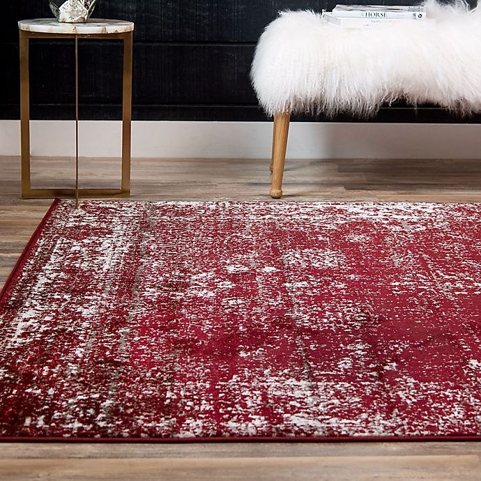 slide 4 of 6, Unique Loom Casino Sofia Area Rug - Burgundy, 3 ft x 5 ft