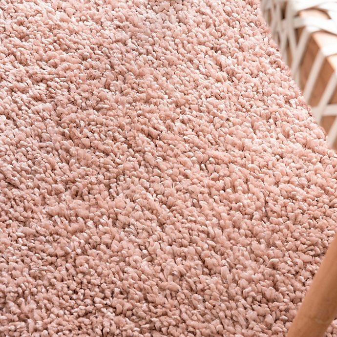 slide 3 of 6, Unique Loom Davos Shag Area Rug - Dusty Rose, 5 ft x 8 ft