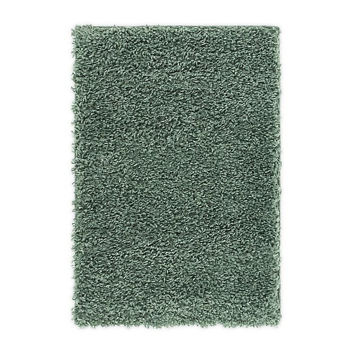 slide 1 of 6, Unique Loom Davos Shag Accent Rug - Sage, 2 ft x 3 ft