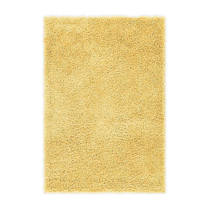 slide 1 of 6, Unique Loom Davos Shag Area Rug - Yellow, 4 ft x 6 ft