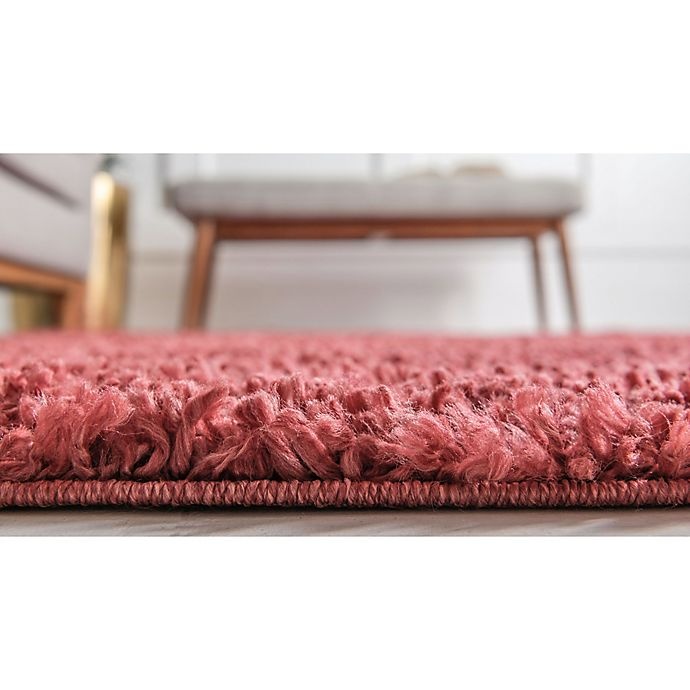 slide 5 of 6, Unique Loom Davos Shag Area Rug - Poppy, 3 ft x 5 ft