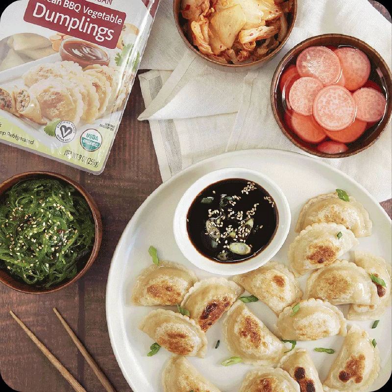 slide 2 of 5, Nasoya Organic Vegan Korean BBQ Vegetable Dumplings - 9oz, 9 oz