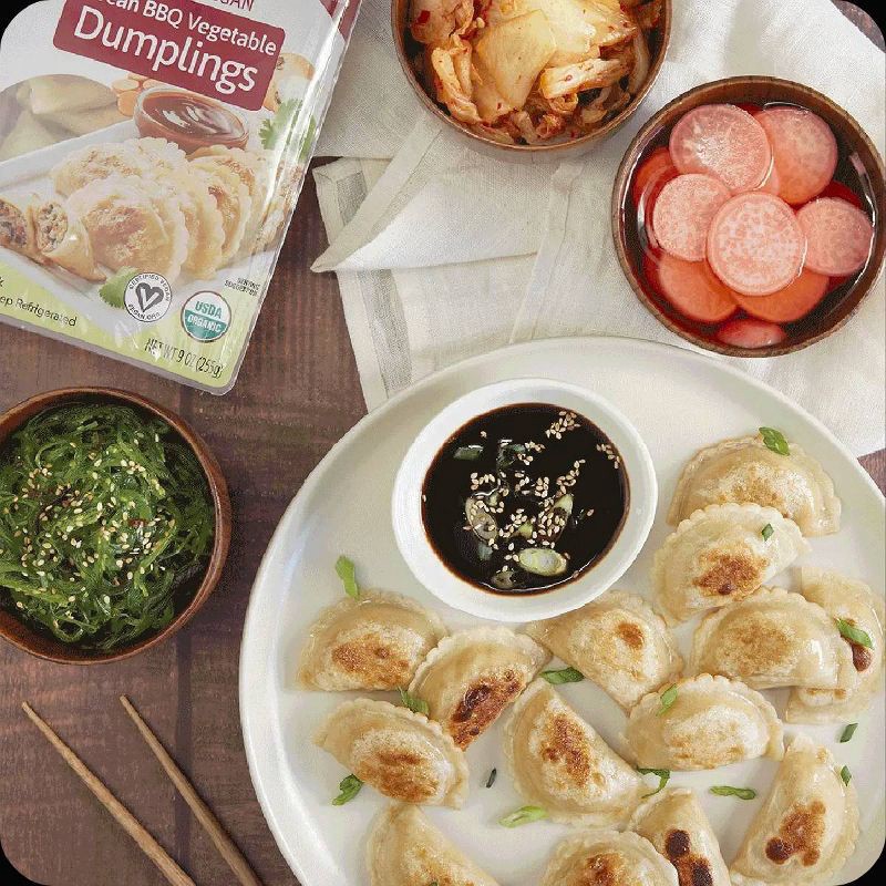 slide 6 of 7, Nasoya Organic Vegan Korean BBQ Vegetable Dumplings - 9oz, 9 oz