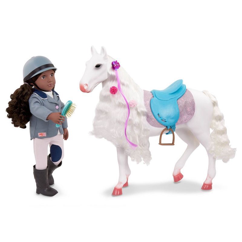 slide 2 of 8, Our Generation Camarillo Hair Play Horse Accessory Set for 18" Dolls, 1 ct