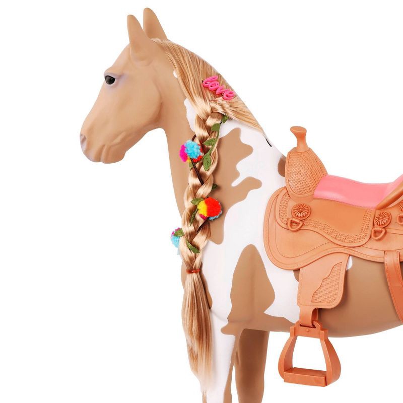 slide 5 of 8, Our Generation Palomino Hair Play Horse Accessory Set for 18" Dolls, 1 ct