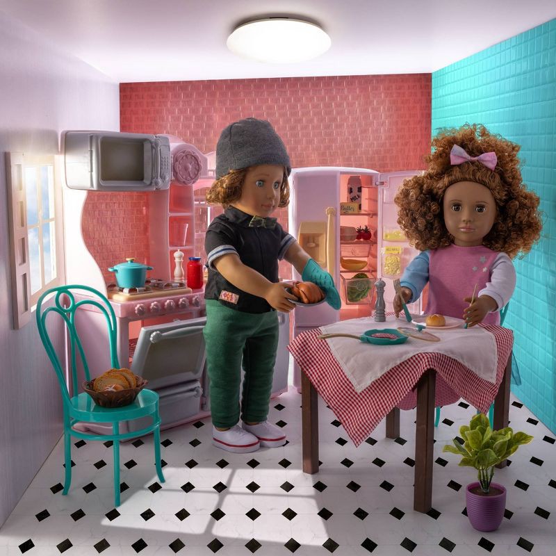slide 2 of 12, Our Generation Light-Pink Gourmet Kitchen & Play Food Accessory Set for 18" Dolls, 1 ct
