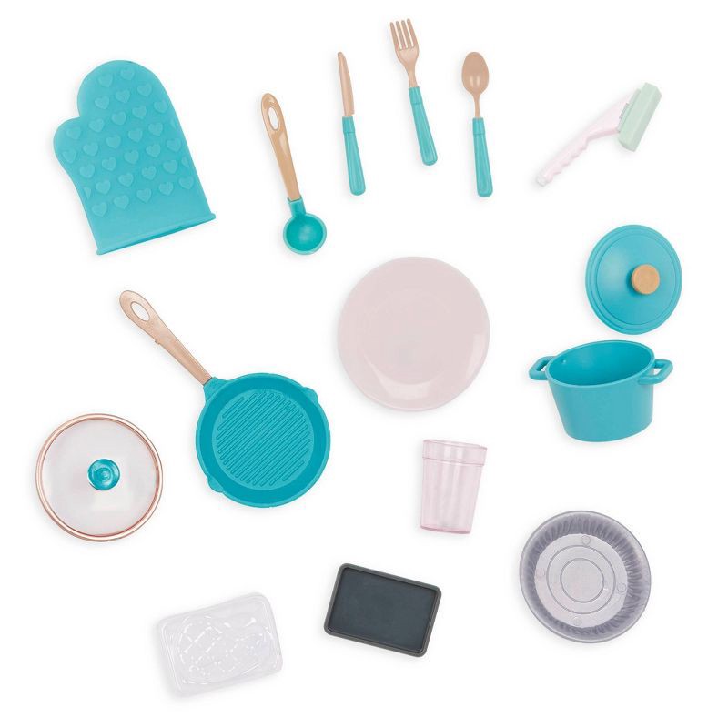 slide 10 of 12, Our Generation Light-Pink Gourmet Kitchen & Play Food Accessory Set for 18" Dolls, 1 ct