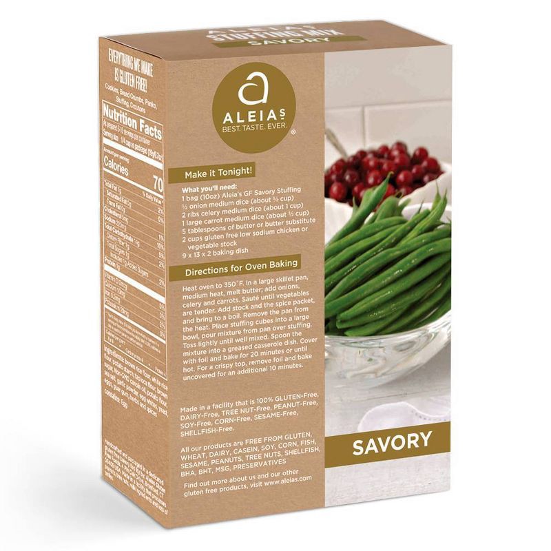 slide 2 of 3, Aleia's Gluten Free Savory Stuffing Mix - 10oz, 10 oz