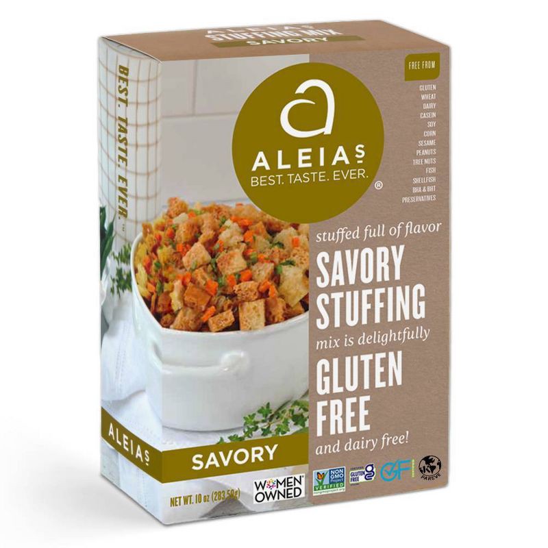 slide 1 of 3, Aleia's Gluten Free Savory Stuffing Mix - 10oz, 10 oz