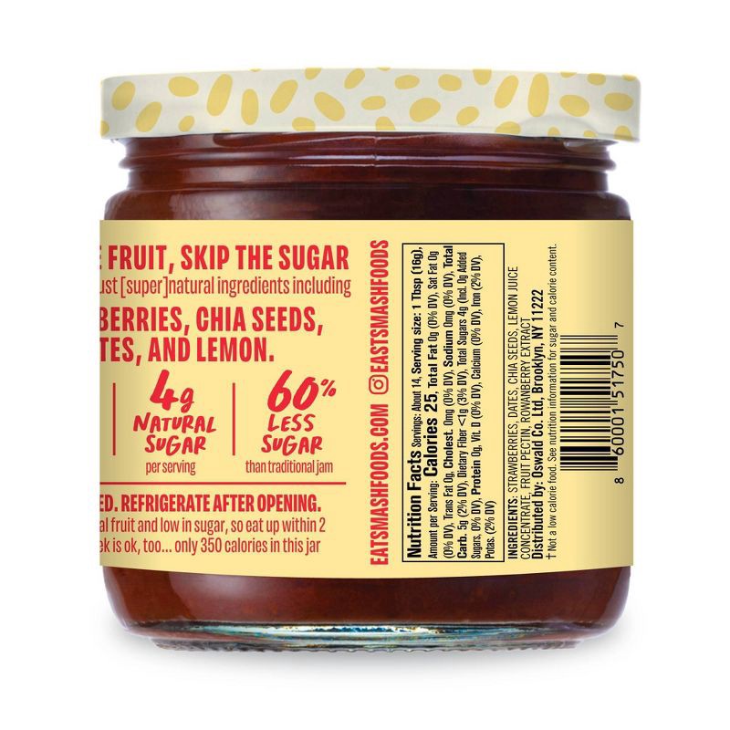 slide 2 of 7, Smash Foods Chia Smash Strawberry Superfood Jam - 8oz, 8 oz