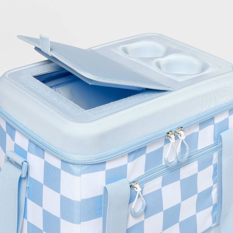 slide 2 of 3, 24 Cans/4.5qt Soft Sided Cooler Checkerboard - Sun Squad™, 24 cans, 4.5 qt