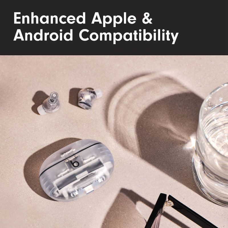 slide 15 of 22, Beats Studio Buds + True Wireless Bluetooth Noise Cancelling Earbuds - Transparent, 1 ct