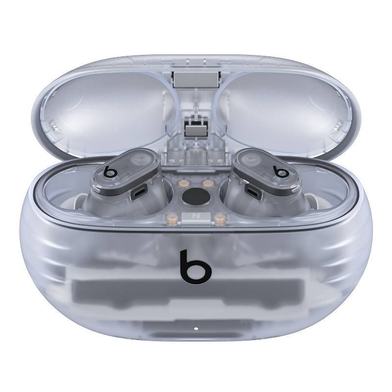 slide 5 of 22, Beats Studio Buds + True Wireless Bluetooth Noise Cancelling Earbuds - Transparent, 1 ct