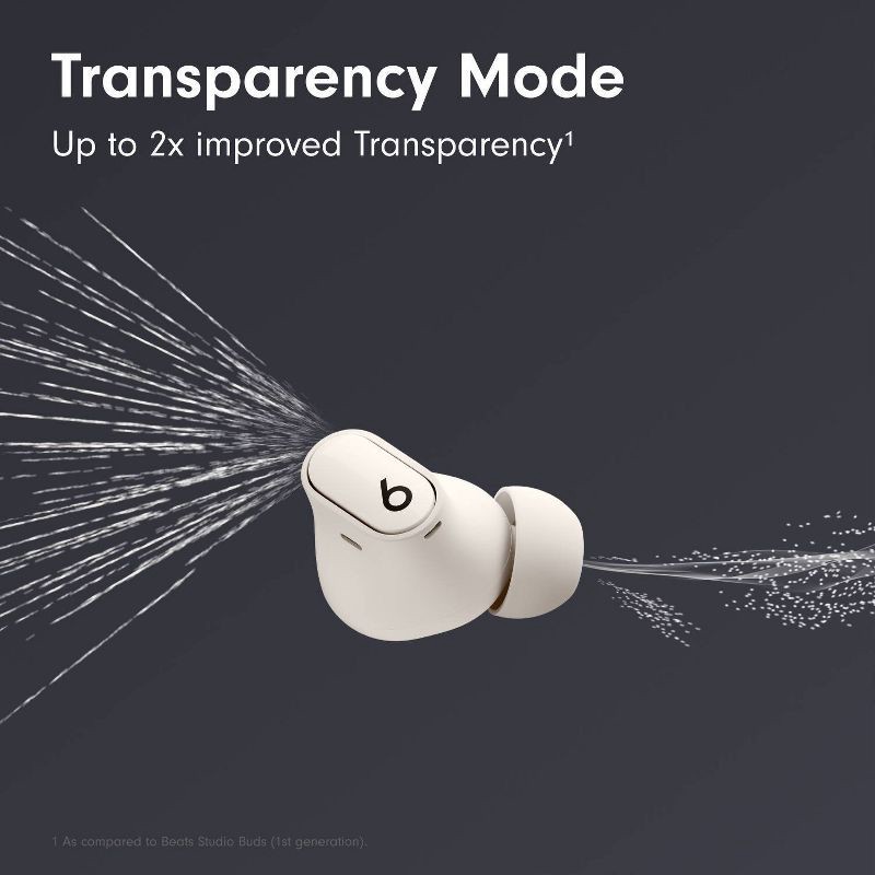 slide 9 of 21, Beats Studio Buds + True Wireless Bluetooth Noise Cancelling Earbuds - Ivory, 1 ct