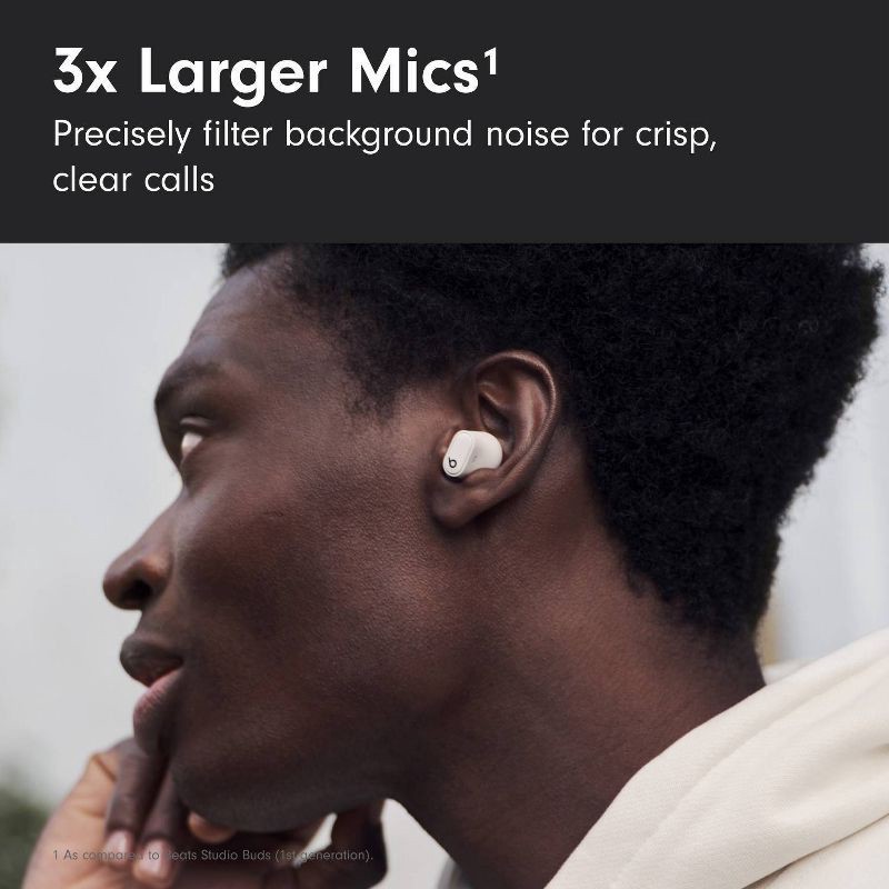 slide 11 of 21, Beats Studio Buds + True Wireless Bluetooth Noise Cancelling Earbuds - Ivory, 1 ct