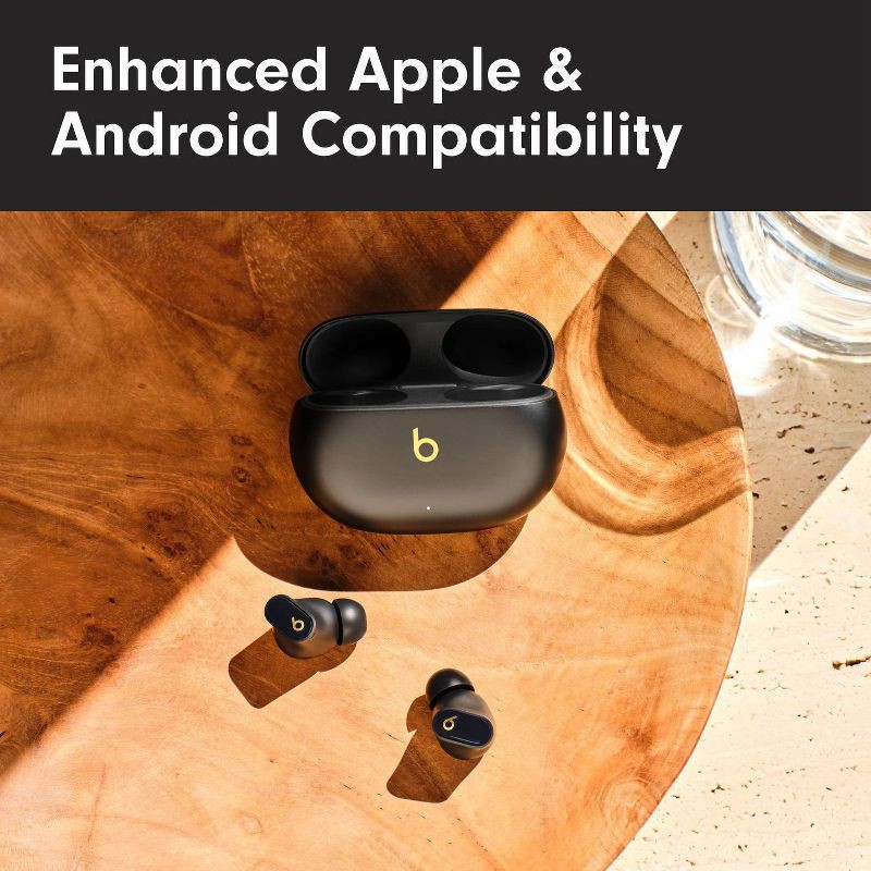slide 15 of 28, Beats Studio Buds + True Wireless Bluetooth Noise Cancelling Earbuds - Black/Gold, 1 ct