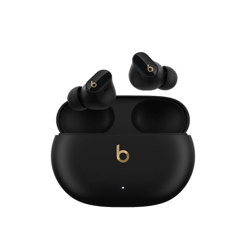 slide 1 of 28, Beats Studio Buds + True Wireless Bluetooth Noise Cancelling Earbuds - Black/Gold, 1 ct