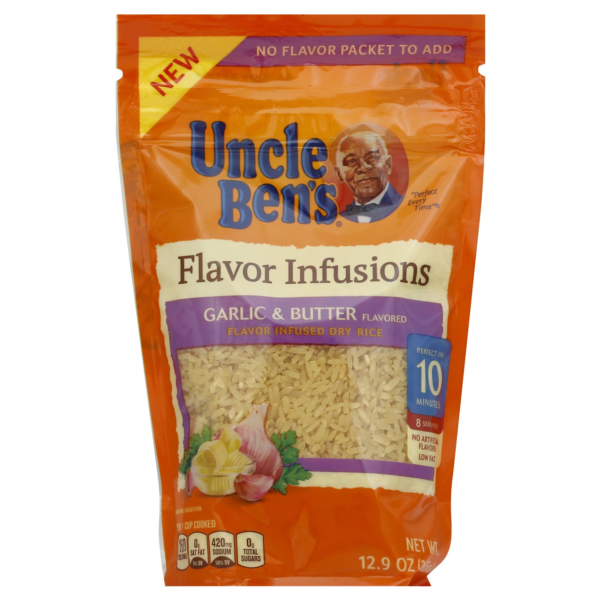 slide 1 of 2, Ben's Original Uncle Ben's Infused Garlic Butter Rice, 12.9 oz