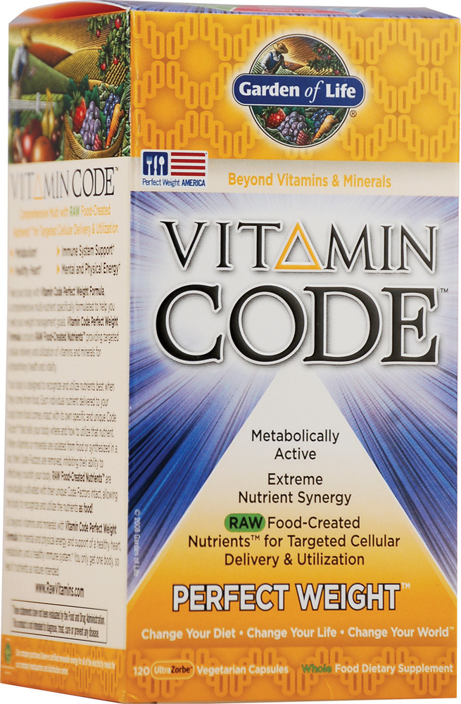 slide 1 of 1, Garden of Life Vitamin Code Perfect Weight 120 Cut, 120 ct