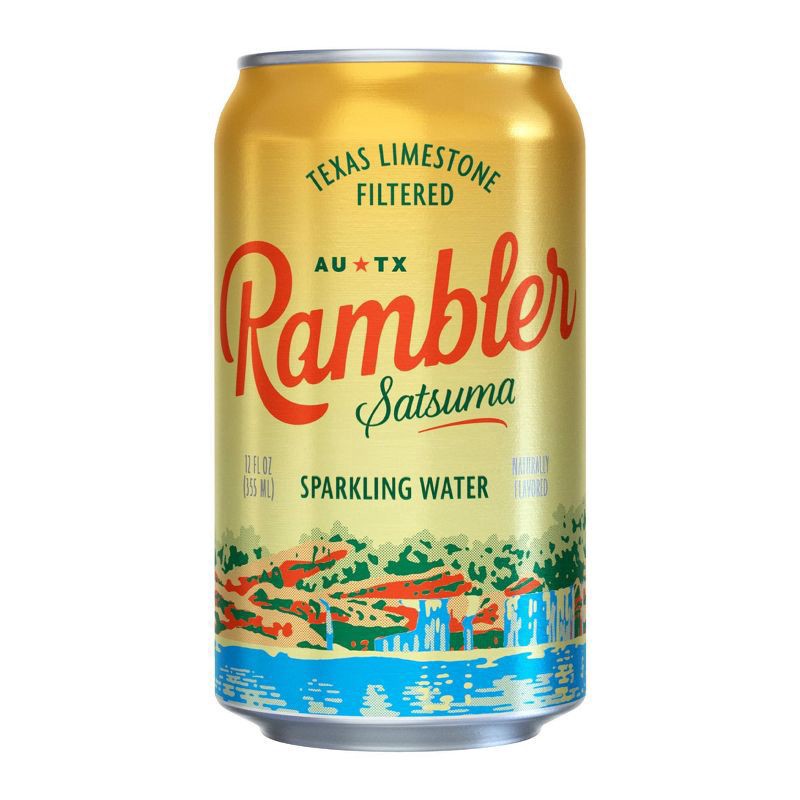 slide 1 of 5, Rambler Satsuma Sparkling Water 8 - 12 fl oz Cans, 8 ct