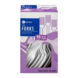 SE Grocers Heavy Duty White Forks