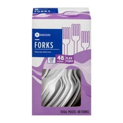 SE Grocers Heavy Duty White Forks