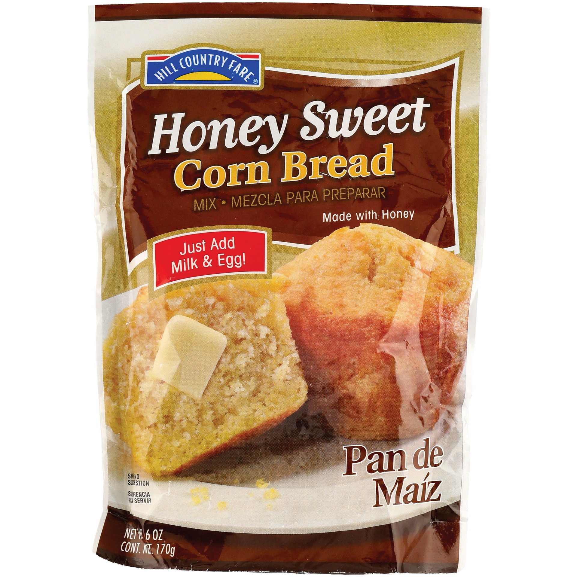 slide 1 of 1, Hill Country Fare Honey Sweet Cornbread Mix, 6 oz