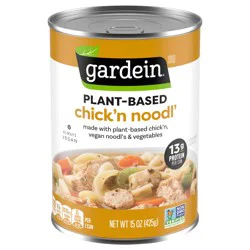 Gardein Plant-Based Chick'n Noodl' Soup, Vegan, 15 oz.