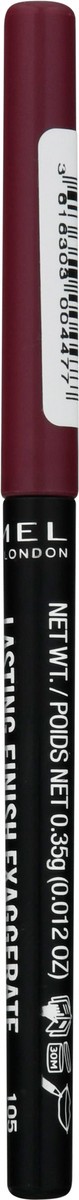 slide 6 of 9, Rimmel London Mauve Spell 105 Lasting Finish Exaggerate Automatic Lip Liner 0.012 oz, 0.25 g