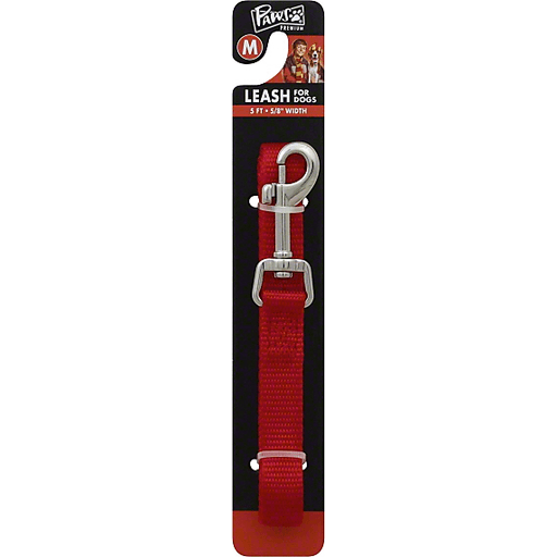 slide 2 of 3, Paws Happy Life Medium Nylon Black Leash, 5 ft; 58 x 5