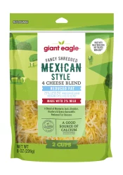 Giant Eagle Fancy Shredded Reduced Fat Mexican 4 Cheese Blend